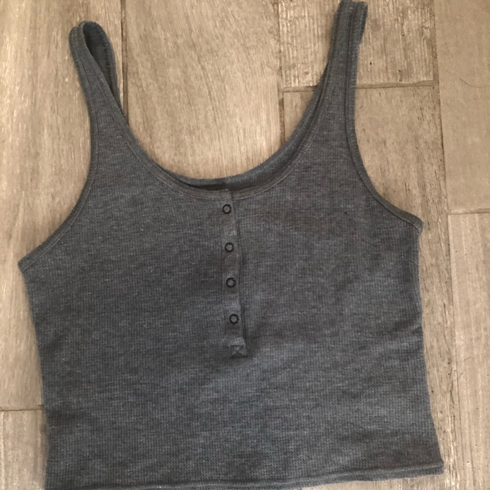 Grey cropped tank top💗💓